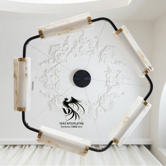 Aura Mermer Sarkıt Avize 1