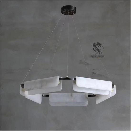 Aura Mermer Sarkıt Avize 1