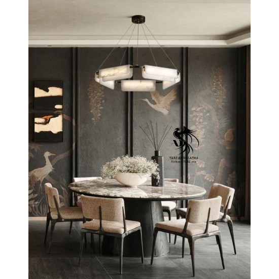 Aura Mermer Sarkıt Avize 1