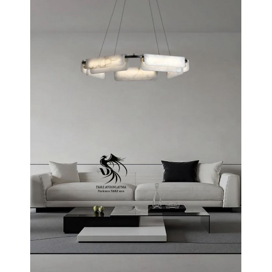 Aura Mermer Sarkıt Avize 1