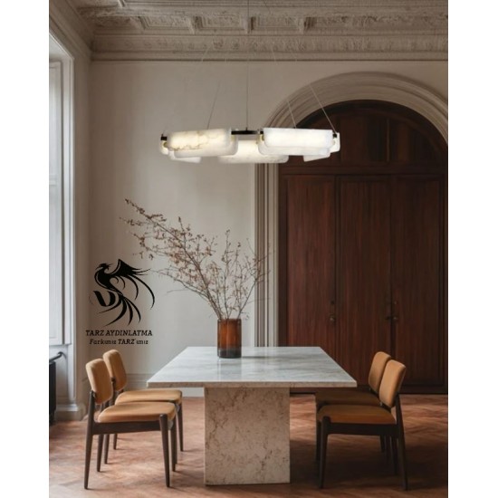 Aura Mermer Sarkıt Avize 1