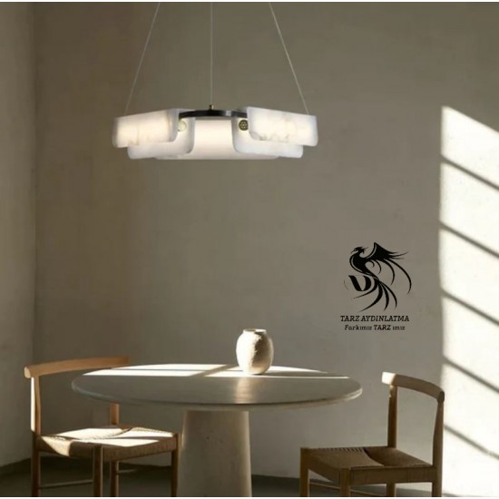 Aura Mermer Sarkıt Avize 2