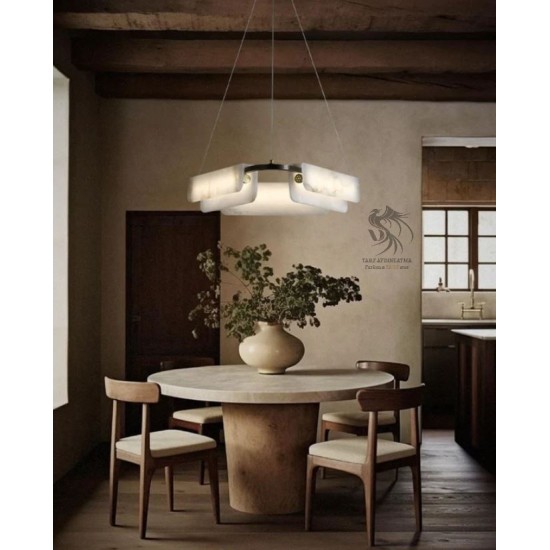 Aura Mermer Sarkıt Avize 2