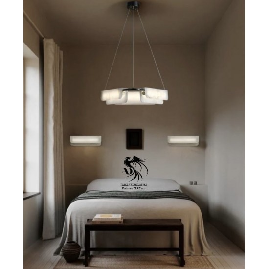 Aura Mermer Sarkıt Avize 2