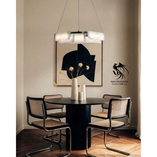 Aura Mermer Sarkıt Avize 2