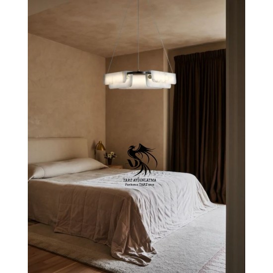 Aura Mermer Sarkıt Avize 2