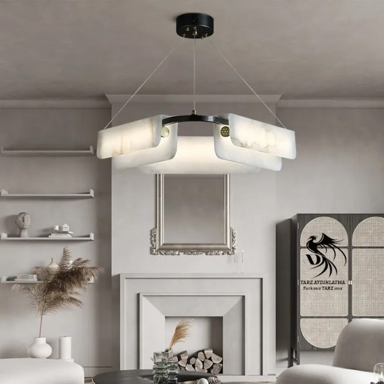 Aura Mermer Sarkıt Avize 2