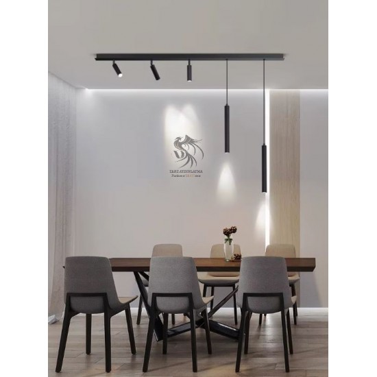 Led Spotlu Boru Sarkıt Avize
