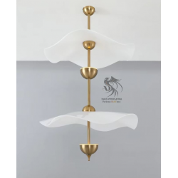 Dalgalı Metal 2'li Sarkıt Avize