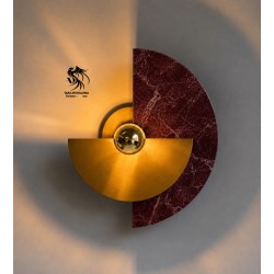 Elazığ Vişne Mermer Disk Aplik