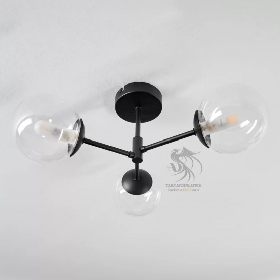 3lü Cam Sarkıt Avize