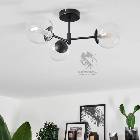 3lü Cam Sarkıt Avize