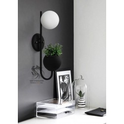 Hira Saksılı Cam Aplik