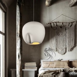 Japon Wabi Sabi Fat Beton Sarkıt Aydınlatma