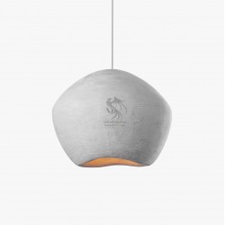 Japon Wabi Sabi Huge Beton Sarkıt Aydınlatma