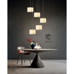 Küp Mermer Marble 5'li Sarkıt Avize 12cm