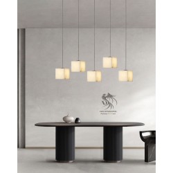 Küp Mermer Marble 5'li Sarkıt Avize 12cm