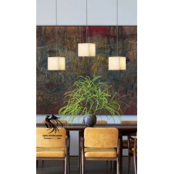 Küp Mermer Marble 3'lü Sarkıt Avize 12cm