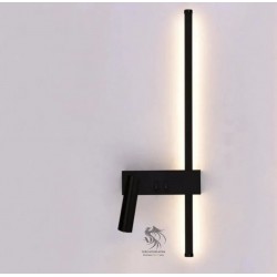 Led Spotlu Çubuk Siyah Aplik