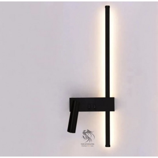 Led Spotlu Çubuk Siyah Aplik