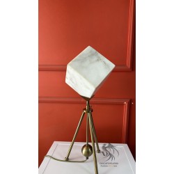 Küp Mermer Marble Masa Lambası