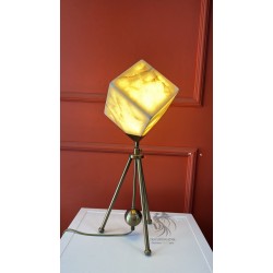 Küp Mermer Marble Masa Lambası