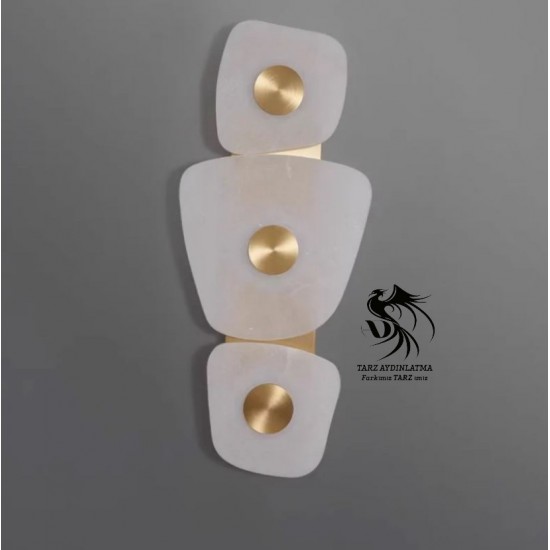 Mermer Çiçek Aplik