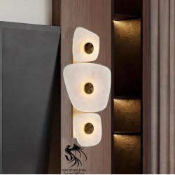 Mermer Çiçek Aplik