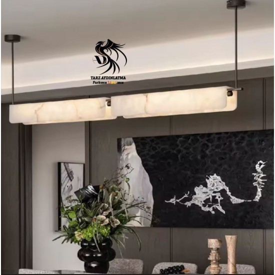 Aura Mermer Sarkıt Avize 3