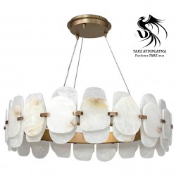 Mermer Taş Sarkıt Avize 60cm