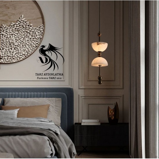 Mermer Odeo Çanak Sarkıt Avize