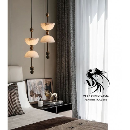 Mermer Odeo Çanak Sarkıt Avize