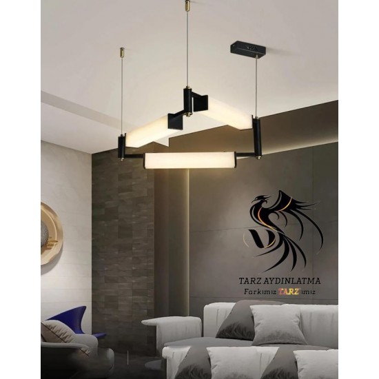 Lusso Geometrik Mermer Sarkıt Avize