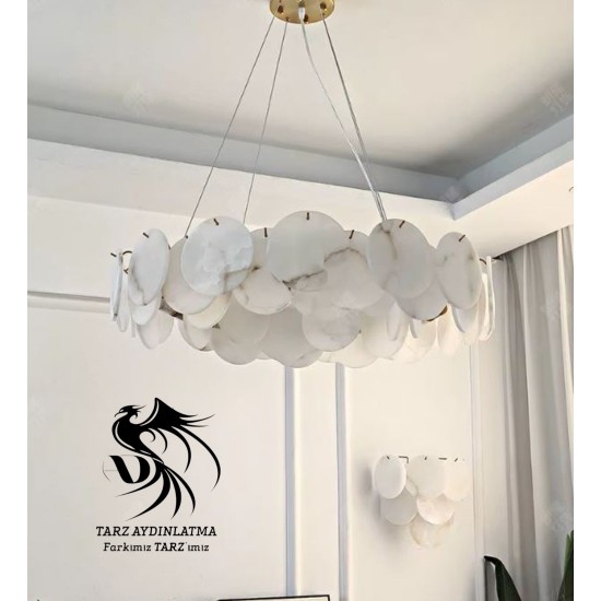 Artemis Mermer Sarkıt Avize