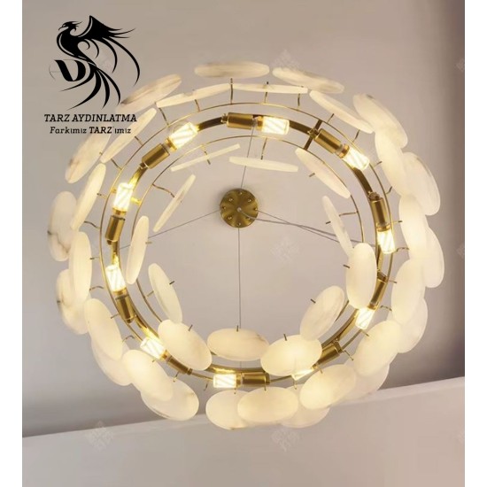 Artemis Mermer Sarkıt Avize