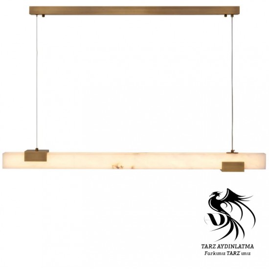 Mermer Fure Lineer Led Sarkıt Avize