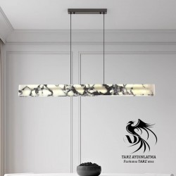 Viola Mermer Lineer Led Sarkıt Avize