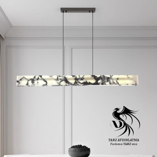 Viola Mermer Lineer Led Sarkıt Avize Viola Mermer Lineer Led Sarkıt Avize