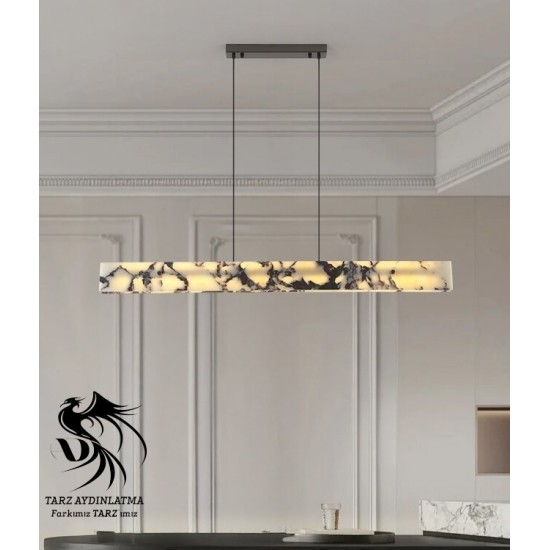 Viola Mermer Lineer Led Sarkıt Avize Viola Mermer Lineer Led Sarkıt Avize