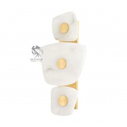 Mermer Çiçek Aplik