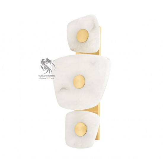 Mermer Çiçek Aplik