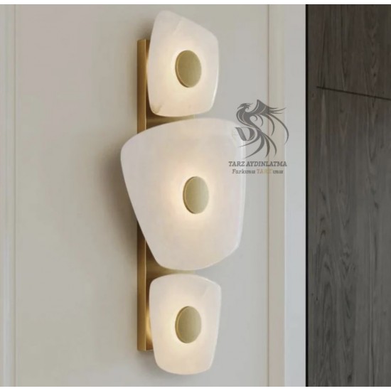 Mermer Çiçek Aplik