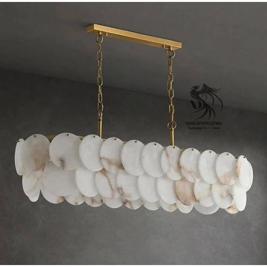 Mermer Sarkıt Avize 100cm