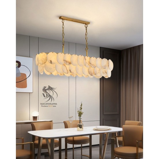 Mermer Sarkıt Avize 100cm