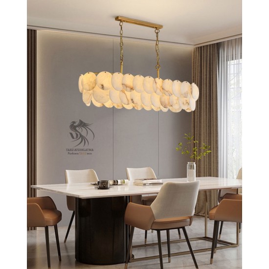 Mermer Sarkıt Avize 100cm