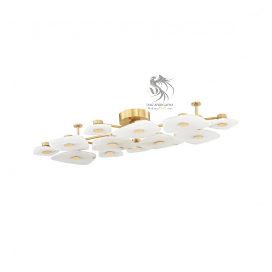 Mermer Çiçek Plafonyer Avize 1