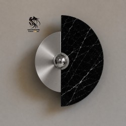 Siyah Mermer Disk Aplik