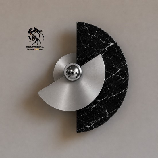 Siyah Mermer Disk Aplik Siyah Mermer Disk Aplik