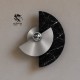 Siyah Mermer Disk Aplik Siyah Mermer Disk Aplik