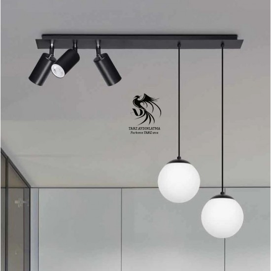 Spotlu Cam Sarkıt Avize